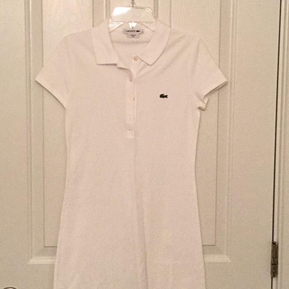 Omens White Lacoste Polo Dress